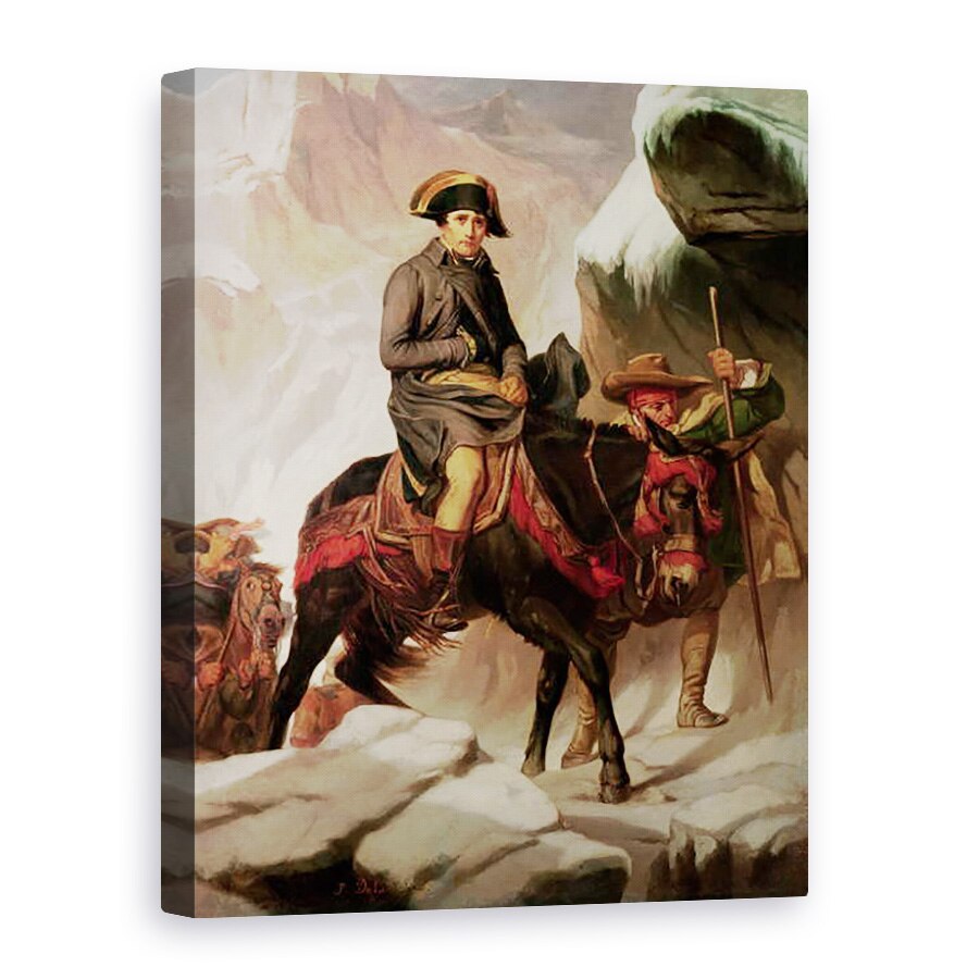Tablou canvas - Hippolyte Delaroche - Napoleon Bonaparte 1769-1821 Traversarea Alpilor, 60 x 80 cm