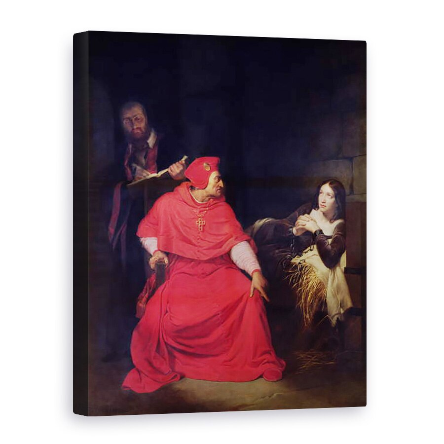 Tablou canvas - Hippolyte Delaroche - Ioana dArc 1412-31 si Cardinalul de Winchester in 1431, 75 x 100 cm