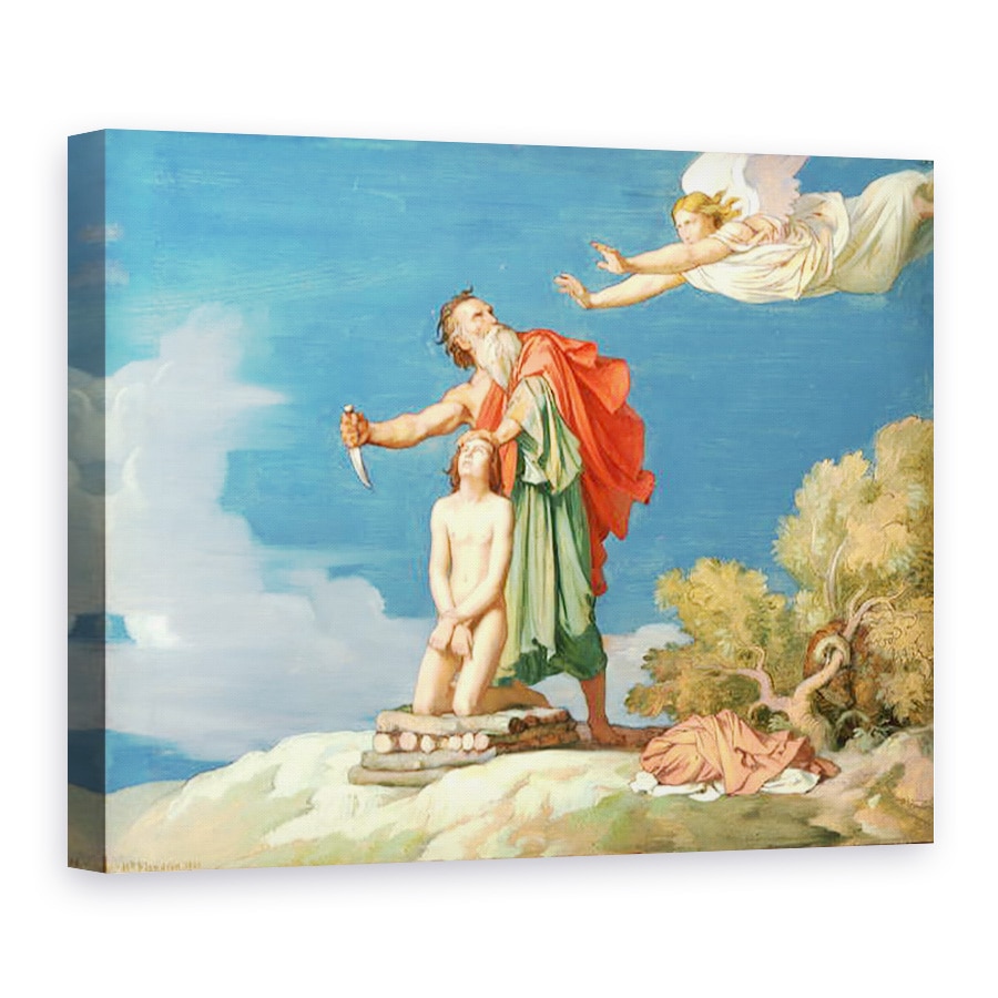 Tablou canvas - Hippolyte Flandrin - Sacrificiul lui Isaac, 50 x 70 cm