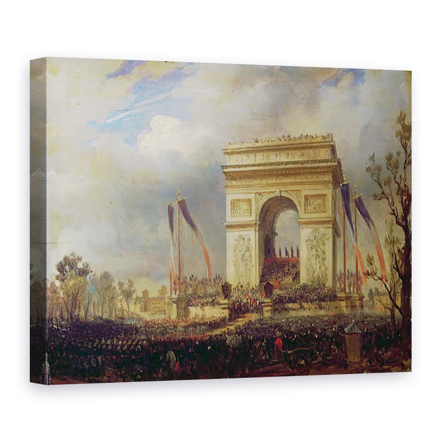 Tablou canvas - Hippolyte Victor Valentin Sebron - Fete de la Fraternite la Arcul de Triumf, Place de lEtoile, 75 x 100 cm
