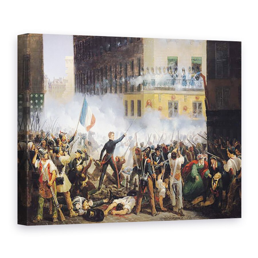 Tablou canvas - Hippolyte Lecomte - Lupta de pe Rue de Rohan II, 75 x 100 cm