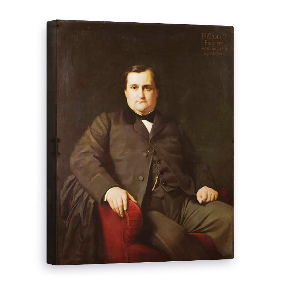 Tablou canvas - Hippolyte Flandrin - Portretul lui Joseph Charles Bonaparte, Printul Napoleon 1822-1891, 50 x 70 cm