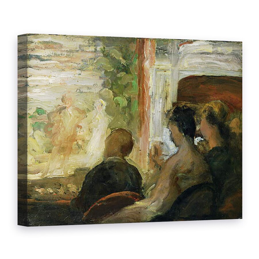 Tablou canvas - Honore Daumier - O cutie la teatru, 75 x 100 cm
