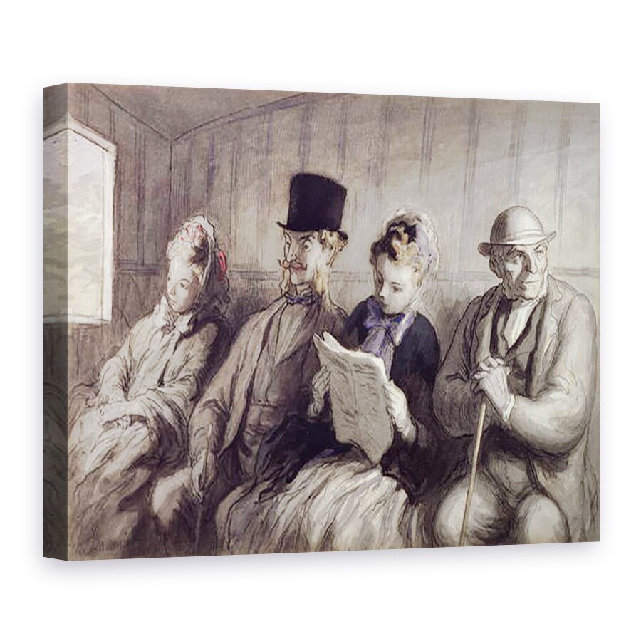 Tablou canvas - Honore Daumier - Transportul de prima clasa, 75 x 100 cm