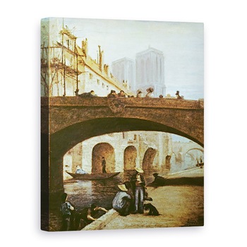Tablou canvas - Honore Daumier - Notre-Dame de Paris, 50 x 70 cm Tablou canvas - Honore Daumier - Notre-Dame de Paris, 50 x 70 cm
