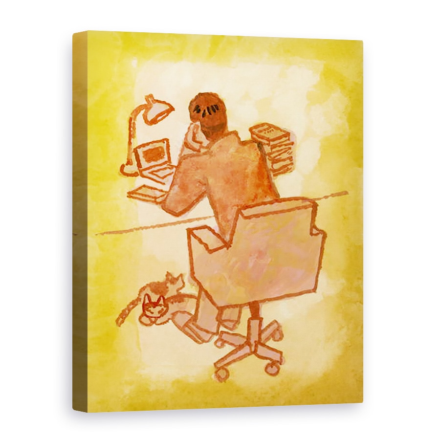 Tablou canvas - Hiroyuki Izutsu - Un romancier care scrie manuscrise,2016, 50 x 70 cm