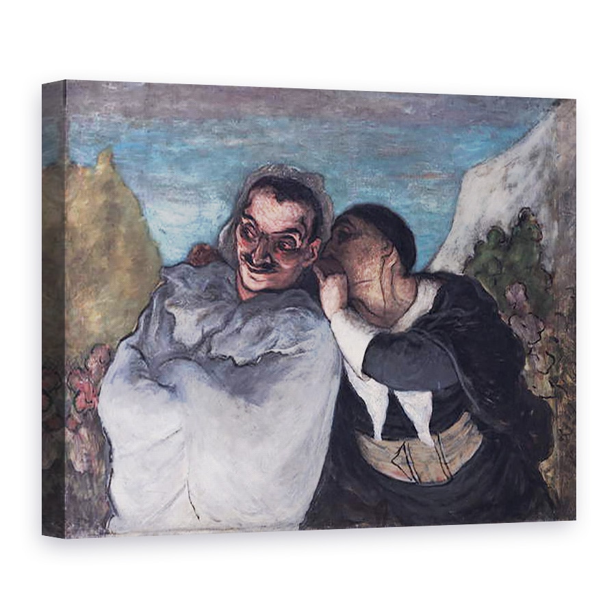 Tablou canvas - Honore Daumier - Crispin si Scapin, sau Scapin si Sylvester, 60 x 80 cm