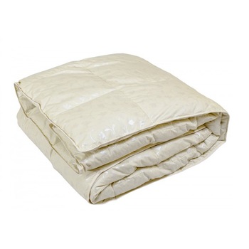 Pilota din bumbac, umplutura puf de gasca 100%, 2 persoane, 200x220 cm, Bej Pilota din bumbac, umplutura puf de gasca 100%, 2 persoane, 200x220 cm, Bej