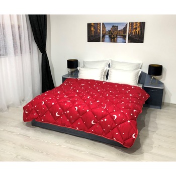 Pilota stelute-rosu 200x210, CONELTEX Pilota stelute-rosu 200x210, CONELTEX