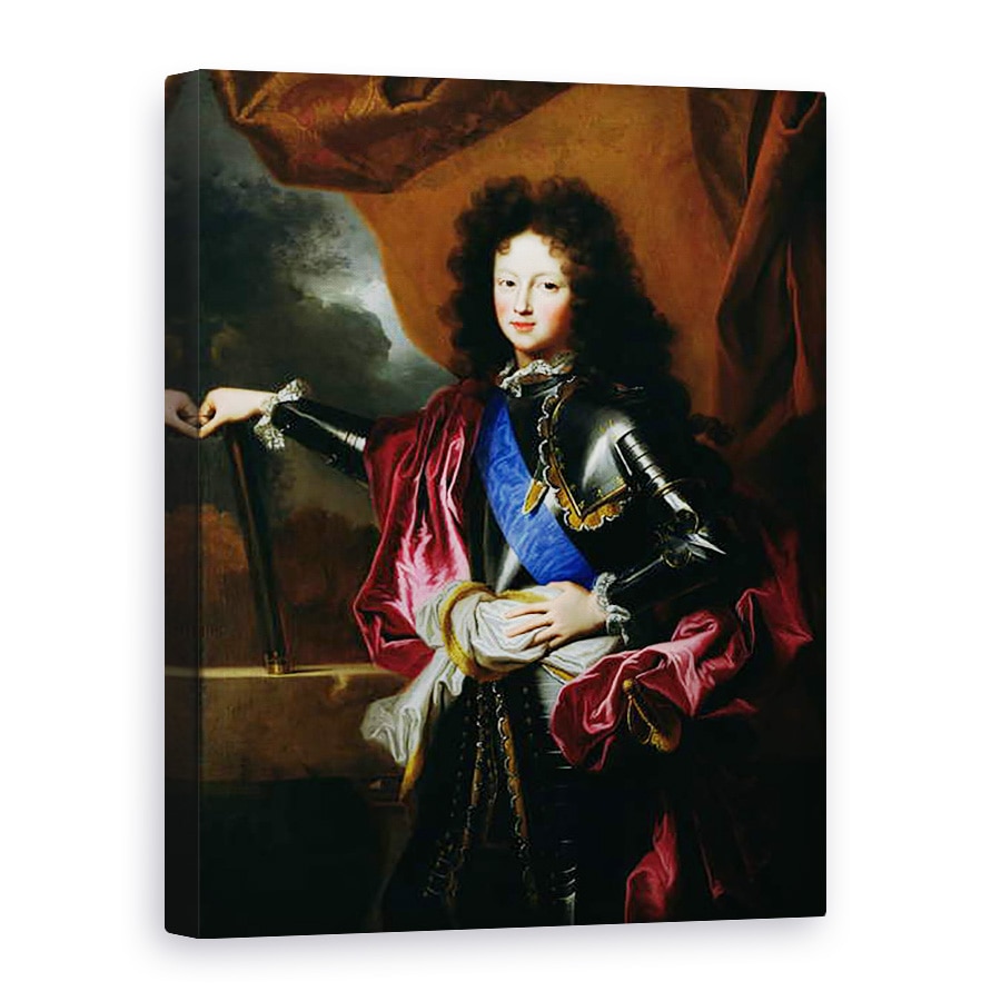 Tablou canvas - Hyacinthe Francois Rigaud - Portret De Ludovic al Frantei 1682-1712 Duce de Burgundia, 75 x 100 cm