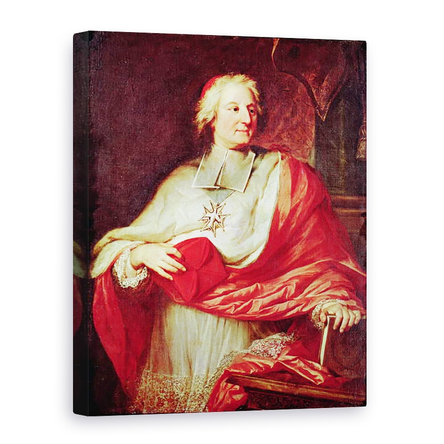 Tablou canvas - Hyacinthe Francois Rigaud - Portretul Cardinalului Melchior de Polignac 1661-1742, 50 x 70 cm