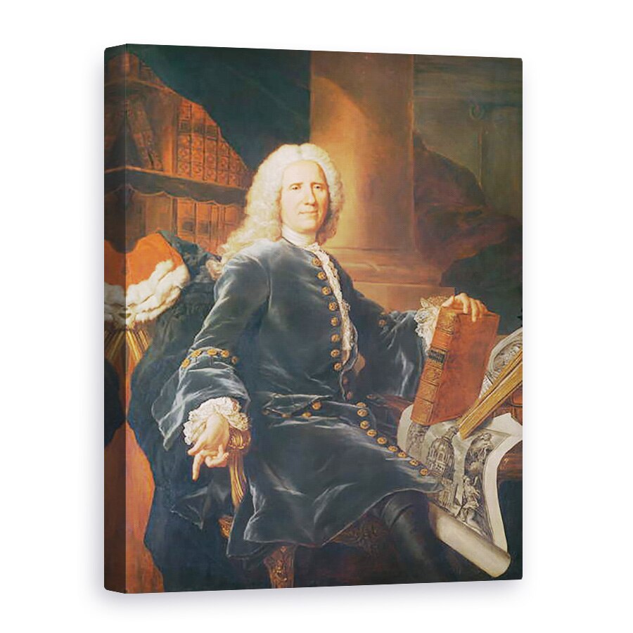 Tablou canvas - Hyacinthe Francois Rigaud - François Gigot de Lapeyronie, 75 x 100 cm