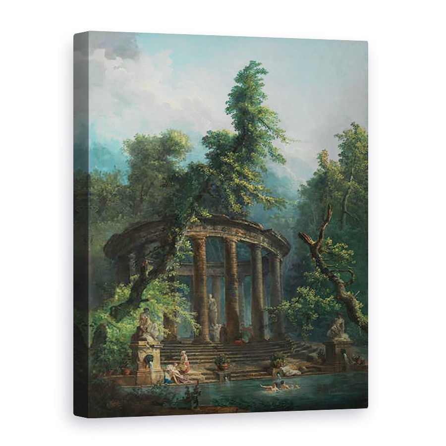 Tablou canvas - Hubert Robert - Piscina de baie, 75 x 100 cm