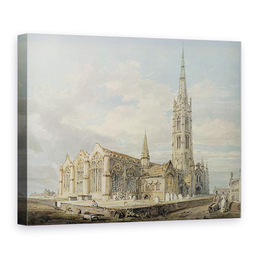Tablou canvas - Joseph Mallord William Turner - Biserica Grantham din Lincolnshire, 60 x 80 cm