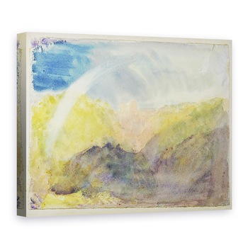 Tablou canvas - Joseph Mallord William Turner - Castelul Crichton Peisaj montan cu un curcubeu c.1818, 75 x 100 cm Tablou canvas - Joseph Mallord William Turner - Castelul Crichton Peisaj montan cu un curcubeu c.1818, 75 x 100 cm
