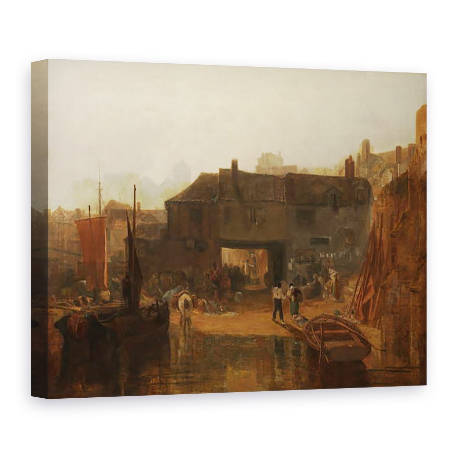 Tablou canvas - Joseph Mallord William Turner - Saltash cu feribotul de apa, Cornwall, 75 x 100 cm