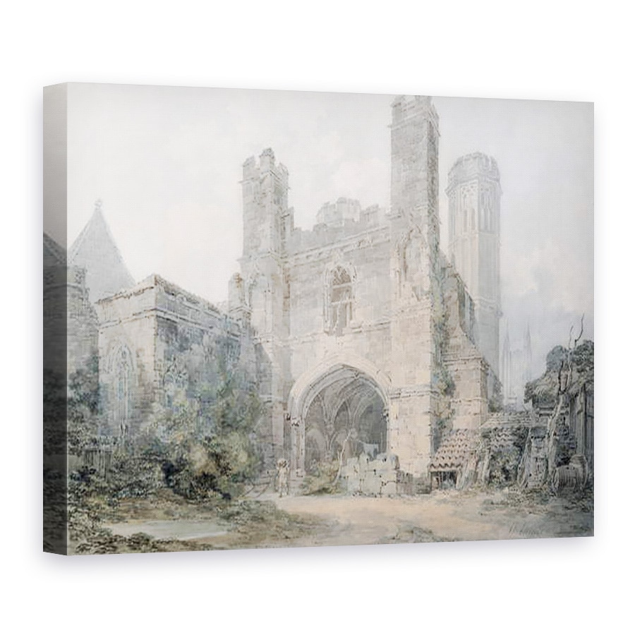 Tablou canvas - Joseph Mallord William Turner - Poarta Sfantului Augustin, Canterbury, 75 x 100 cm