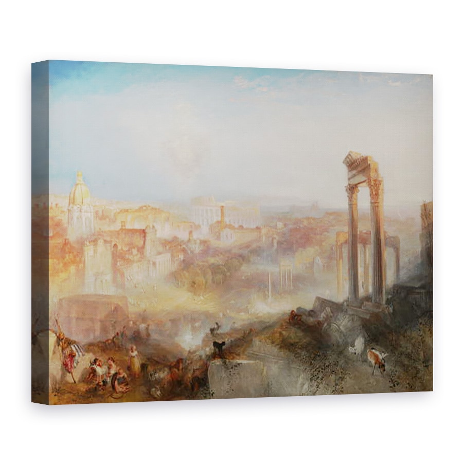 Tablou canvas - Joseph Mallord William Turner - Roma moderna, Campo Vaccino, 60 x 80 cm