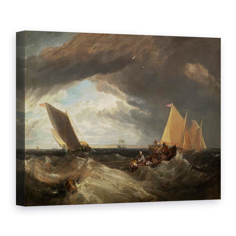 Tablou canvas - Joseph Mallord William Turner - Jonctiunea dintre Tamisa si Medway, 50 x 70 cm