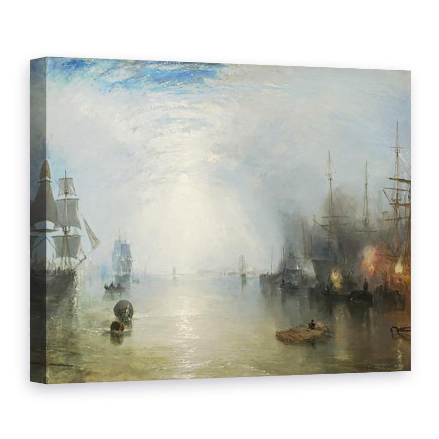 Tablou canvas - Joseph Mallord William Turner - Keelmen Heaving in carbuni de lumina lunii, 50 x 70 cm