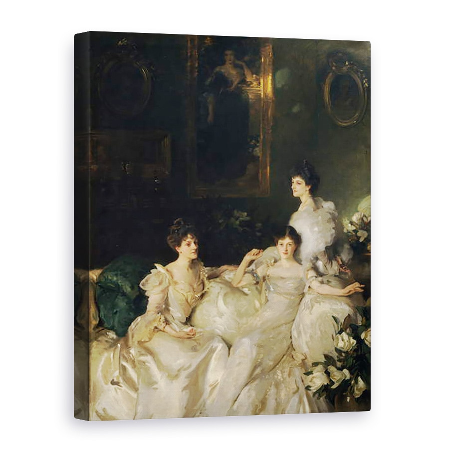Tablou canvas - John Singer Sargent - Surorile Wyndham, Lady Elcho, dna Adeane si dna Tennant, 60 x 80 cm