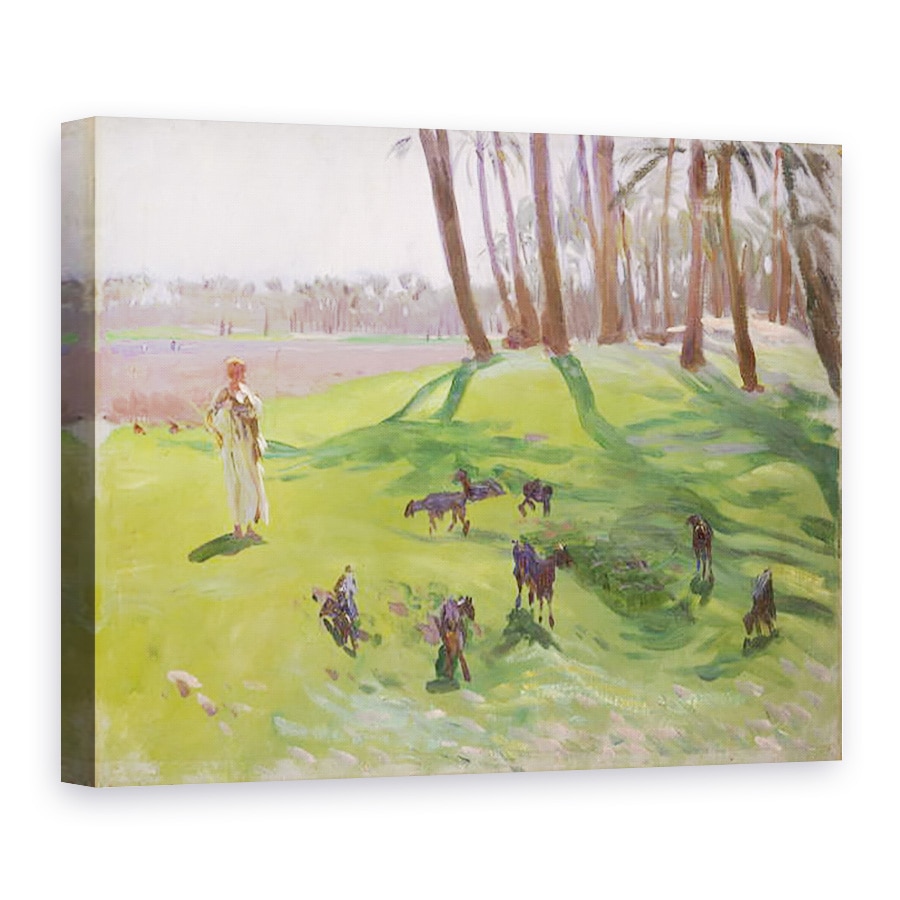Tablou canvas - John Singer Sargent - Peisaj cu Goatherd, 60 x 80 cm