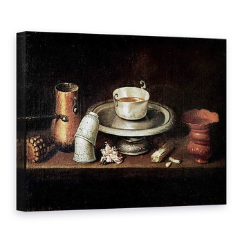 Tablou canvas - Juan de Zurbaran - Natura moarta cu un castron de ciocolata, sau mic dejun cu ciocolata, 60 x 80 cm Tablou canvas - Juan de Zurbaran - Natura moarta cu un castron de ciocolata, sau mic dejun cu ciocolata, 60 x 80 cm