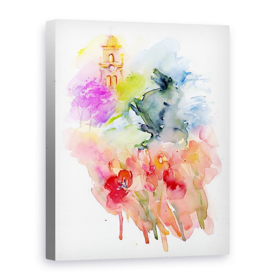 Tablou canvas - John Keeling - Plaza cu Lalele Rosii, 2016, 60 x 80 cm