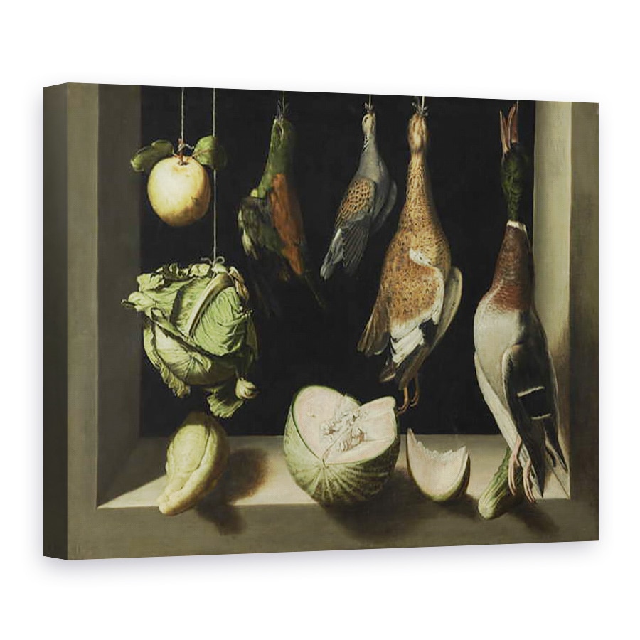 Tablou canvas - Juan Sanchez Cotan - Natura moarta cu pasari de joc, 60 x 80 cm