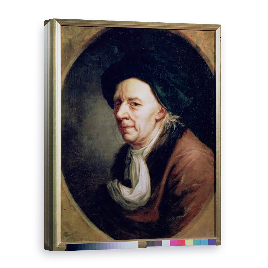 Tablou canvas - Joseph Friedrich August Darbes - Portretul Matematicianului Leonard Euler 1707-83, 50 x 70 cm