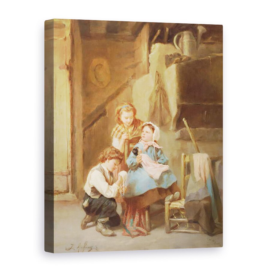 Tablou canvas - Joseph-Athanase Aufray - Dressing Dolly, 60 x 80 cm