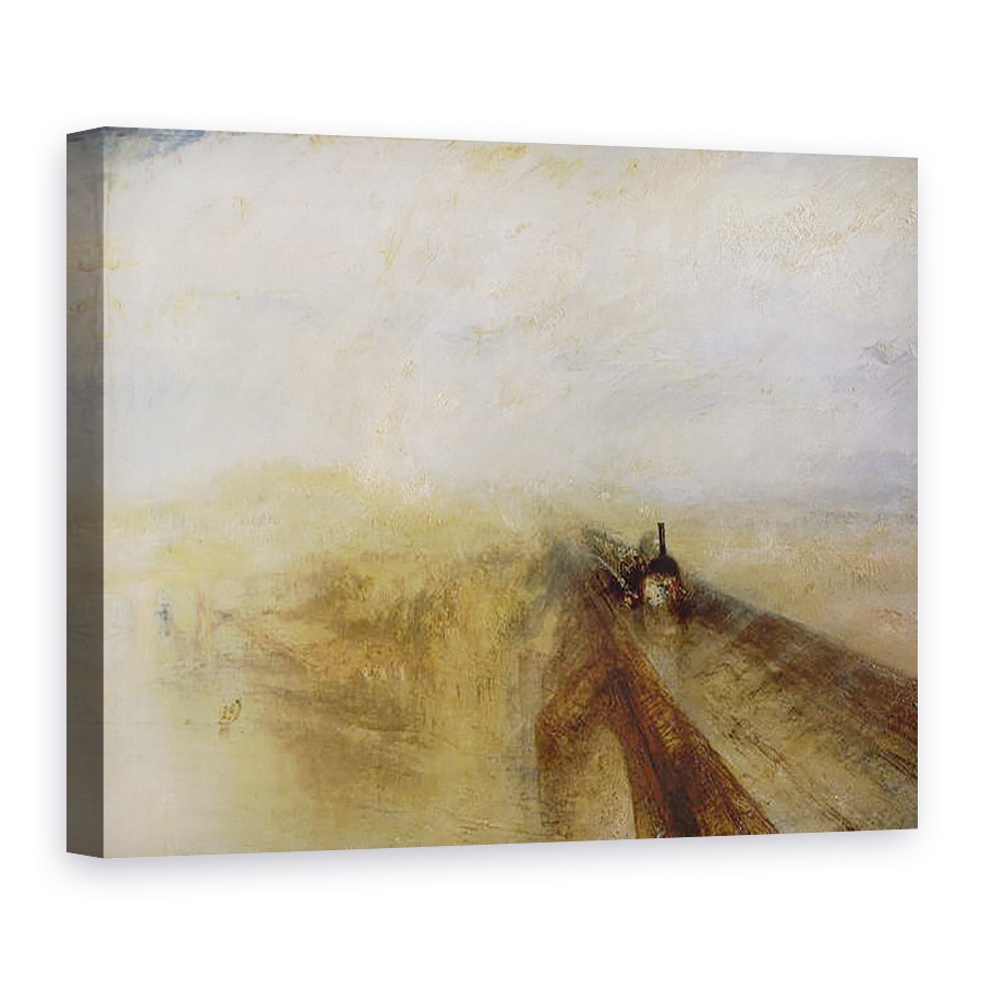 Tablou canvas - Joseph Mallord William Turner - Ploaie abur si viteza, Marea Cailor Ferate Western, 50 x 70 cm