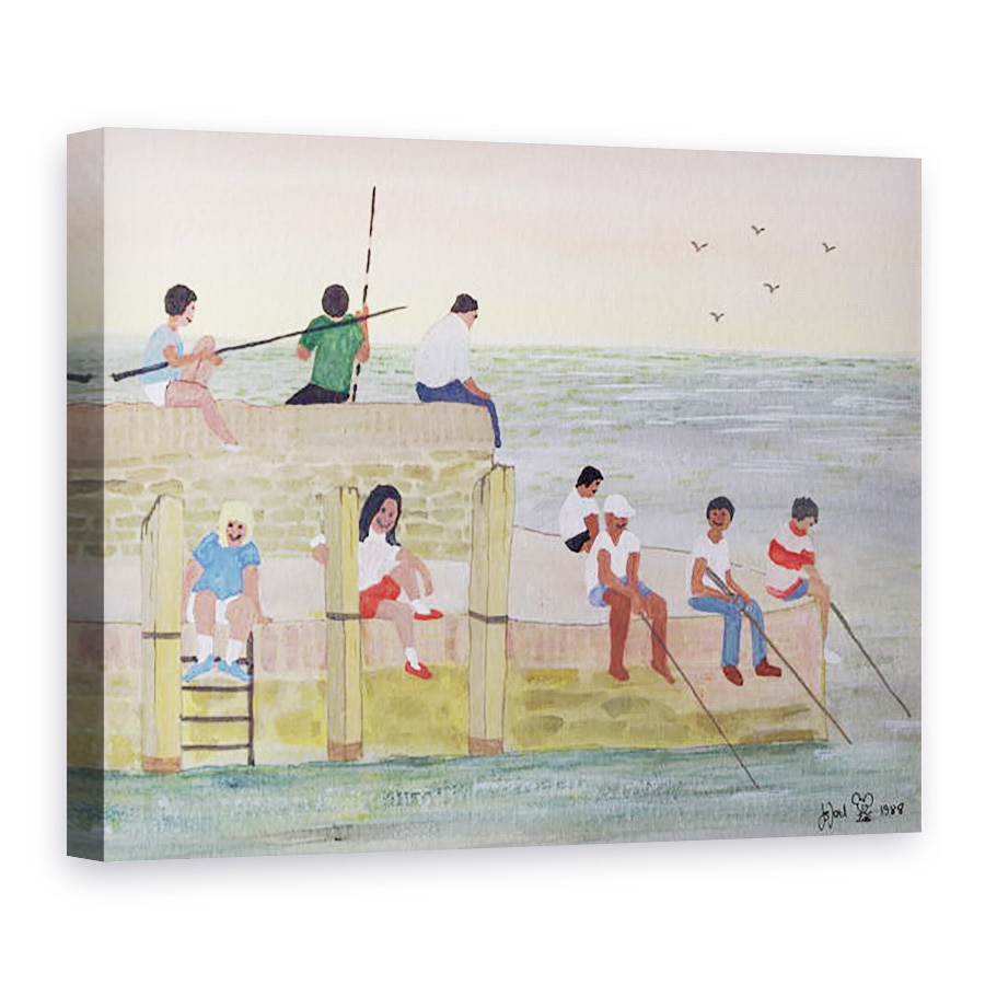 Tablou canvas - Judy Joel - Pescuit amurg, 75 x 100 cm