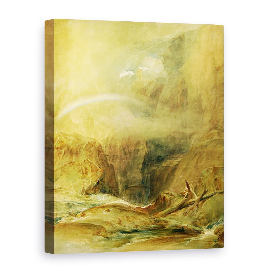 Tablou canvas - Joseph Mallord William Turner - Podul Diavolului, trecatoarea Sfantului Gotthard, 75 x 100 cm