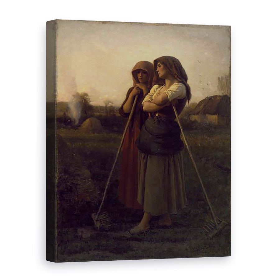 Tablou canvas - Jules Breton - inchiderea zilei, 75 x 100 cm