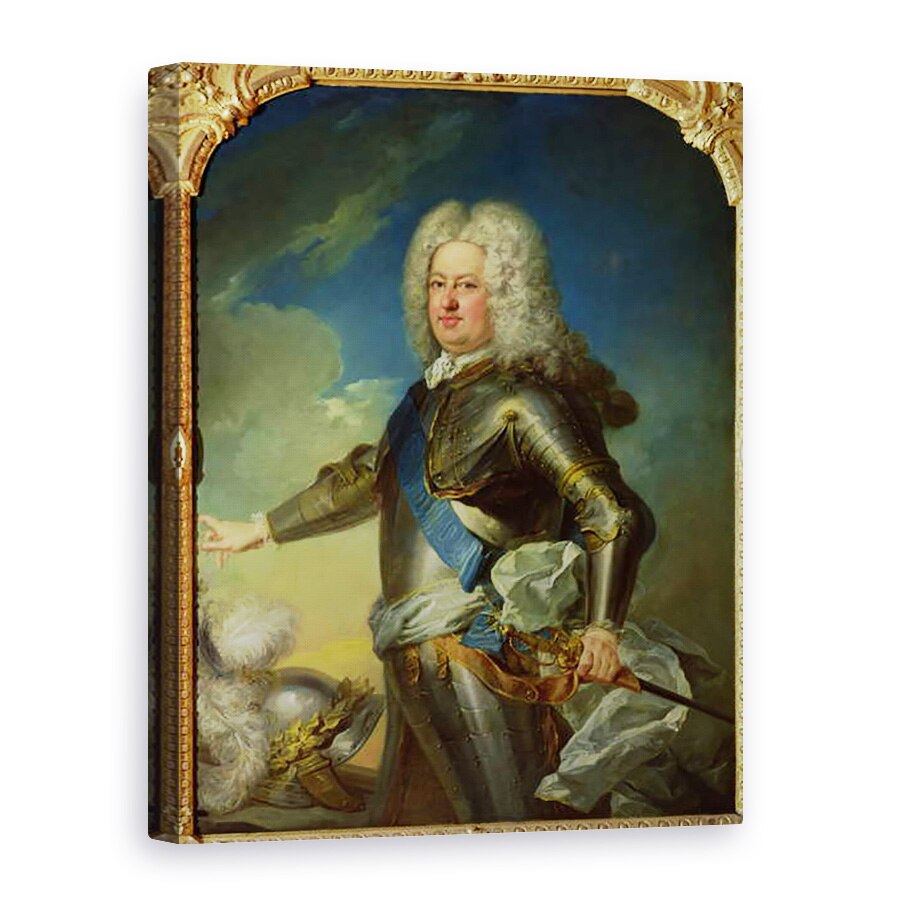 Tablou canvas - Jean-Baptiste van Loo - Portret De Stanislas Lesczinski 1677-1766 Regele Poloniei, 50 x 70 cm