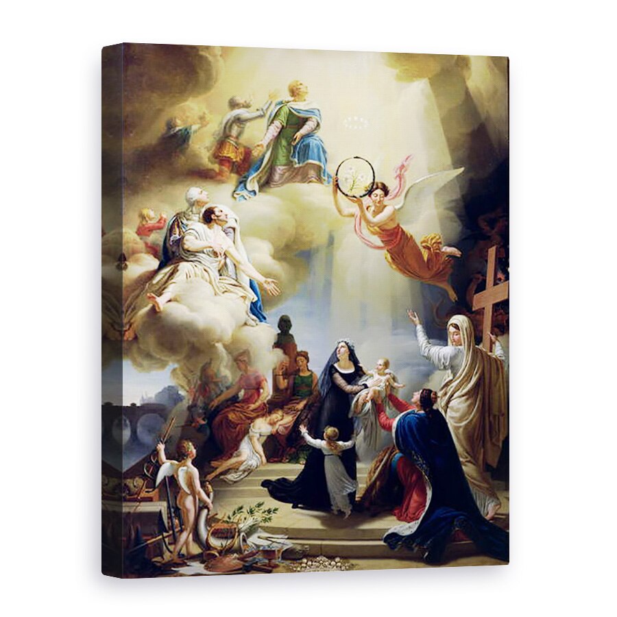 Tablou canvas - Jean-Charles Tardieu - Alegorie in onoarea nasterii lui Henri de France 1820-83 Duce de Bordeaux in 1820, 60 x 80 cm