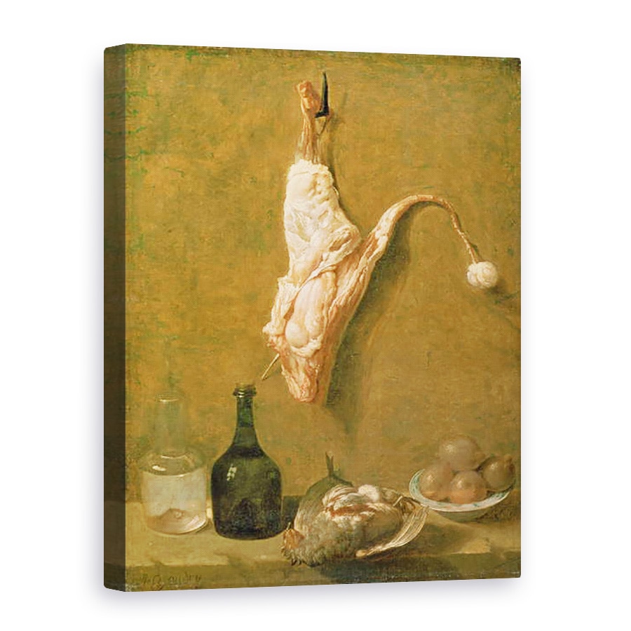 Tablou canvas - Jean-Baptiste Oudry - Natura moarta cu un picior de vitel, 75 x 100 cm