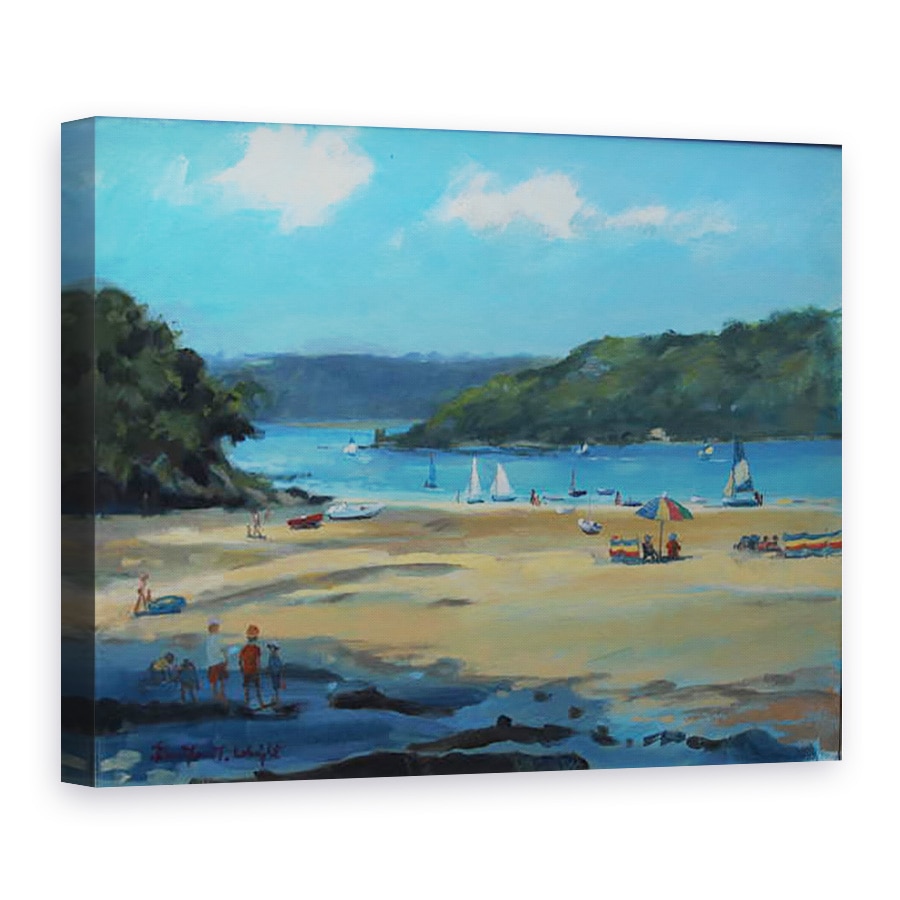 Tablou canvas - Jennifer Wright - Millbay, Salcombe, ulei la bord, 75 x 100 cm
