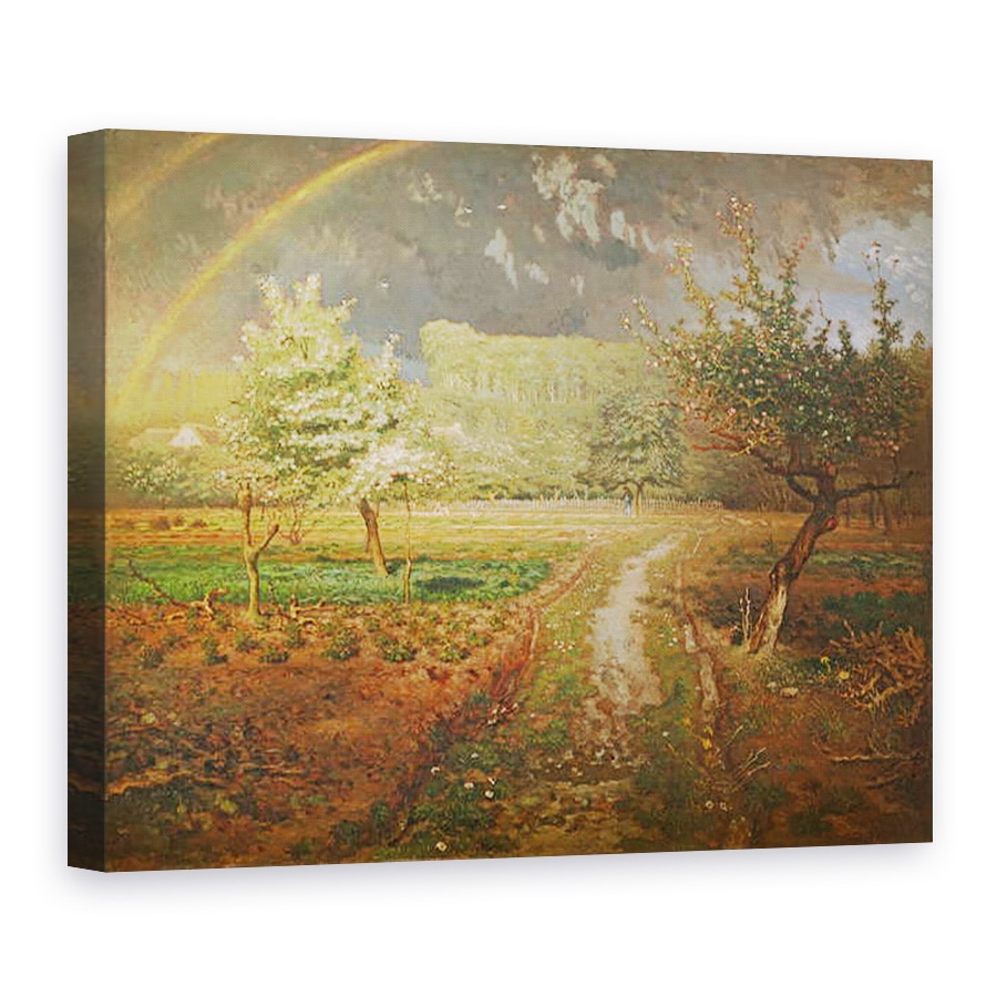 Tablou canvas - Jean-Francois Millet - Primavara la Barbizon, 75 x 100 cm