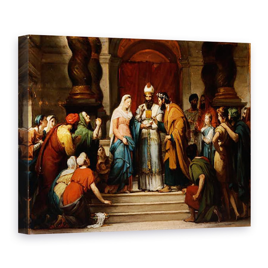 Tablou canvas - Jerome Martin Langlois - Casatoria Fecioarei, 75 x 100 cm