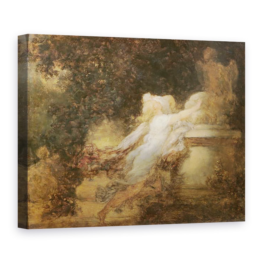 Tablou canvas - Jean-Honore Fragonard - Juramantul de a iubi, 50 x 70 cm