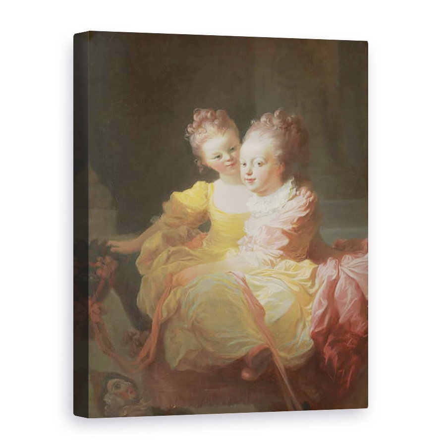 Tablou canvas - Jean-Honore Fragonard - Cele Doua Surori, 60 x 80 cm