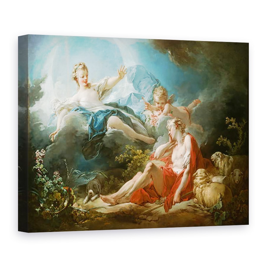 Tablou canvas - Jean-Honore Fragonard - Diana si Endymion, 75 x 100 cm