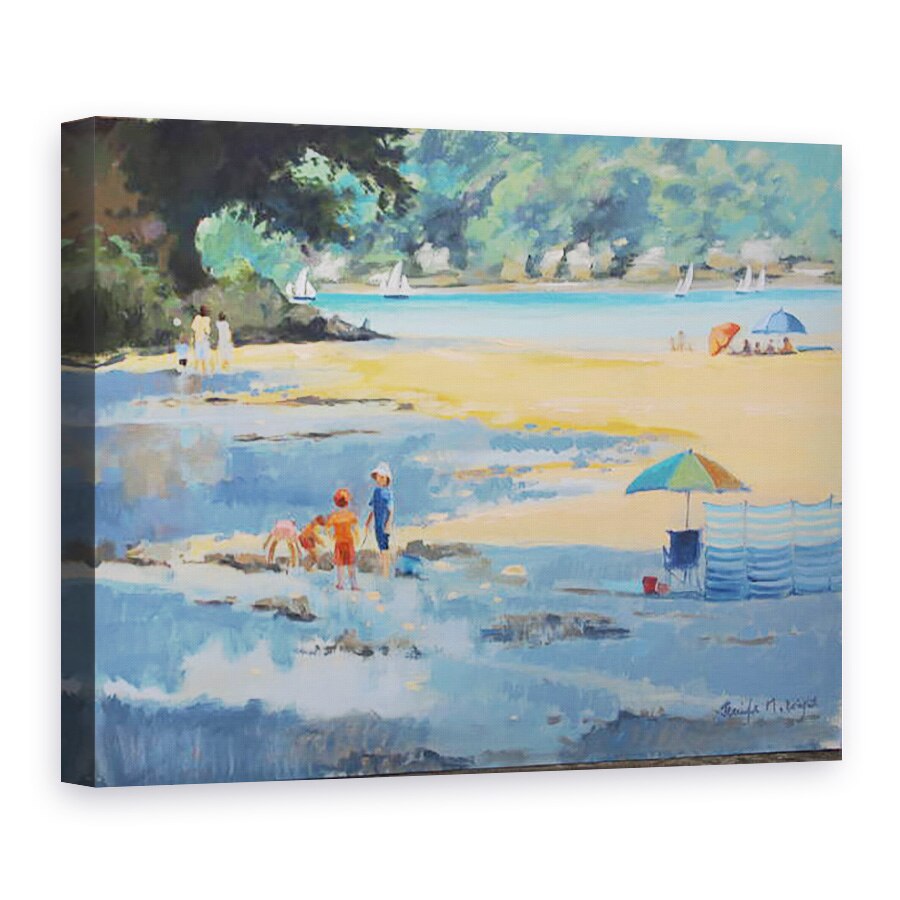 Tablou canvas - Jennifer Wright - Millbay Boys in rosu, 50 x 70 cm