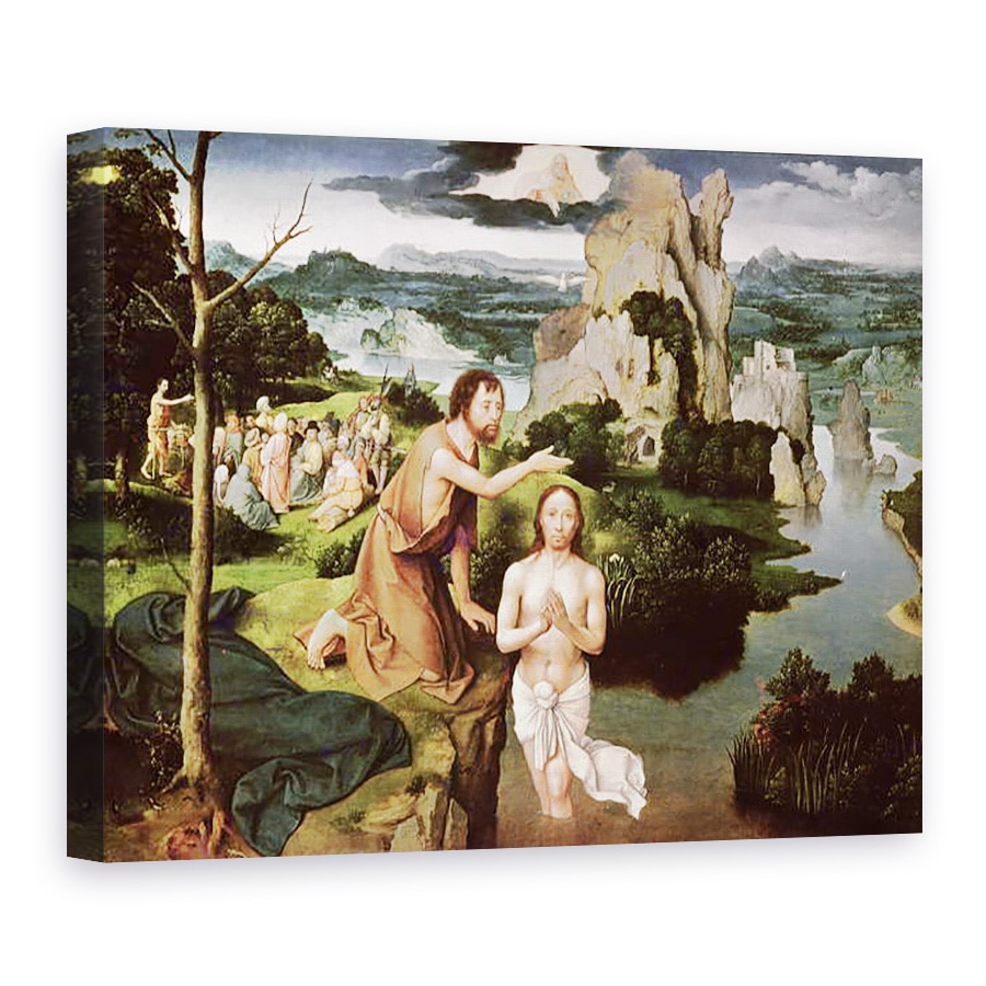 Tablou canvas - Joachim Patinir - Botezul lui Hristos, 50 x 70 cm