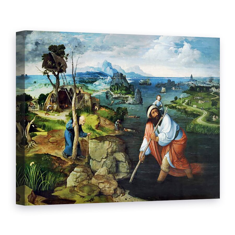 Tablou canvas - Joachim Patinir - St. Christopher, 75 x 100 cm