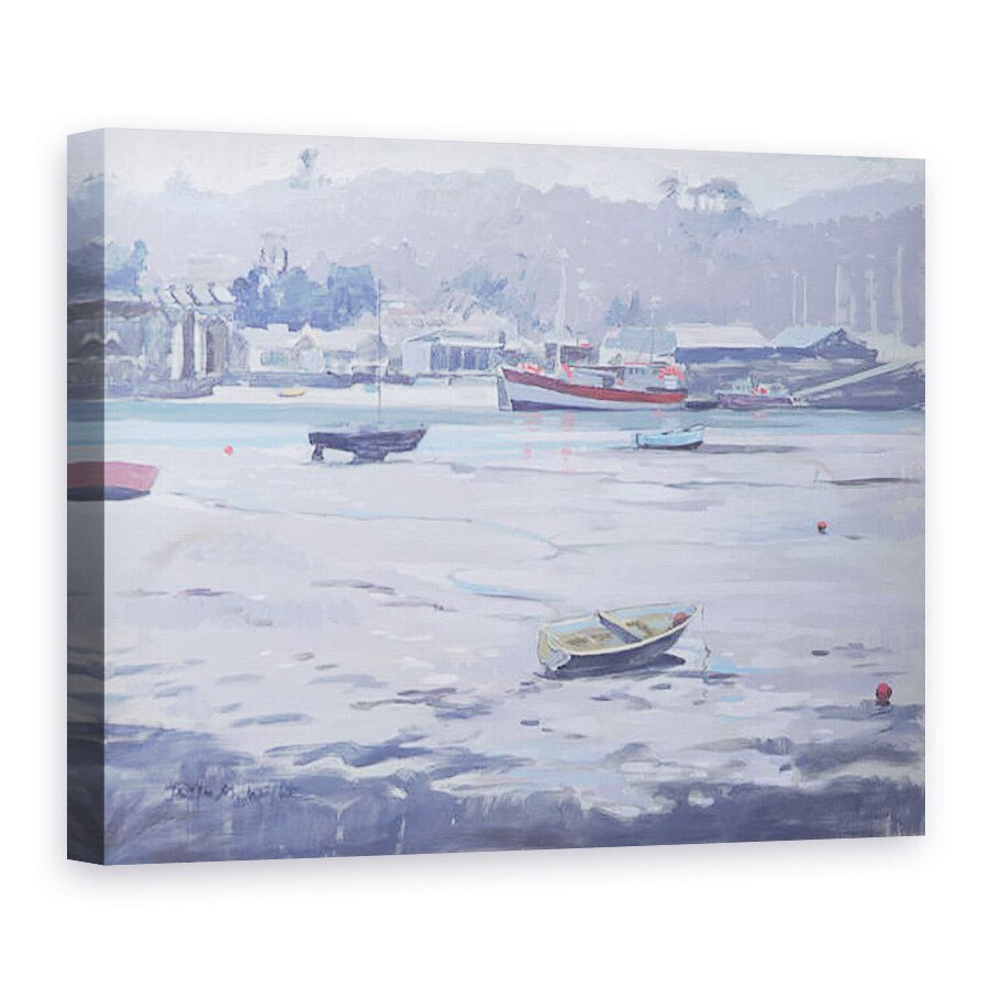 Tablou canvas - Jennifer Wright - Salcombe - Ziua Gri - Chei Pescarilor, 60 x 80 cm