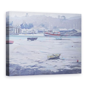 Tablou canvas - Jennifer Wright - Salcombe - Ziua Gri - Chei Pescarilor, 50 x 70 cm Tablou canvas - Jennifer Wright - Salcombe - Ziua Gri - Chei Pescarilor, 50 x 70 cm