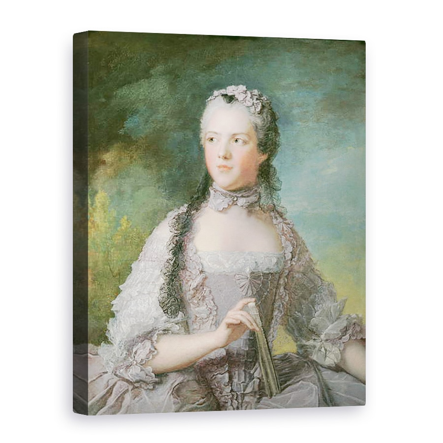 Tablou canvas - Jean-Marc Nattier - Portret De Adelaide de France 1732-1800 Cu Un Ventilator, 75 x 100 cm
